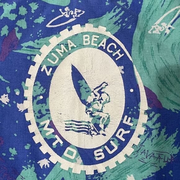 t/o Kids Blue and Green Button Down Shirt - Picture 3 of 8